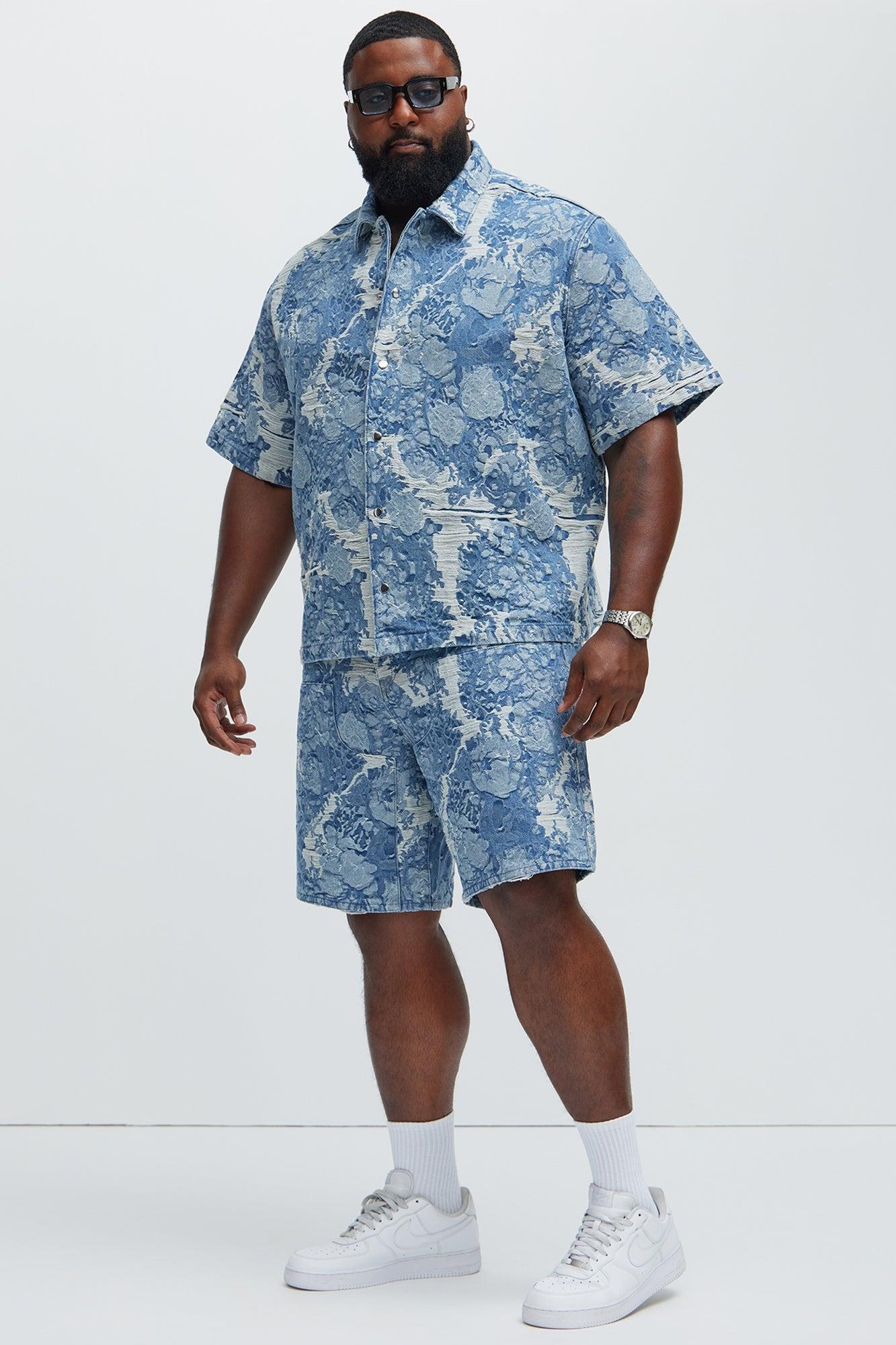 Inspired Relaxed Denim Shorts - Light Wash Product Image