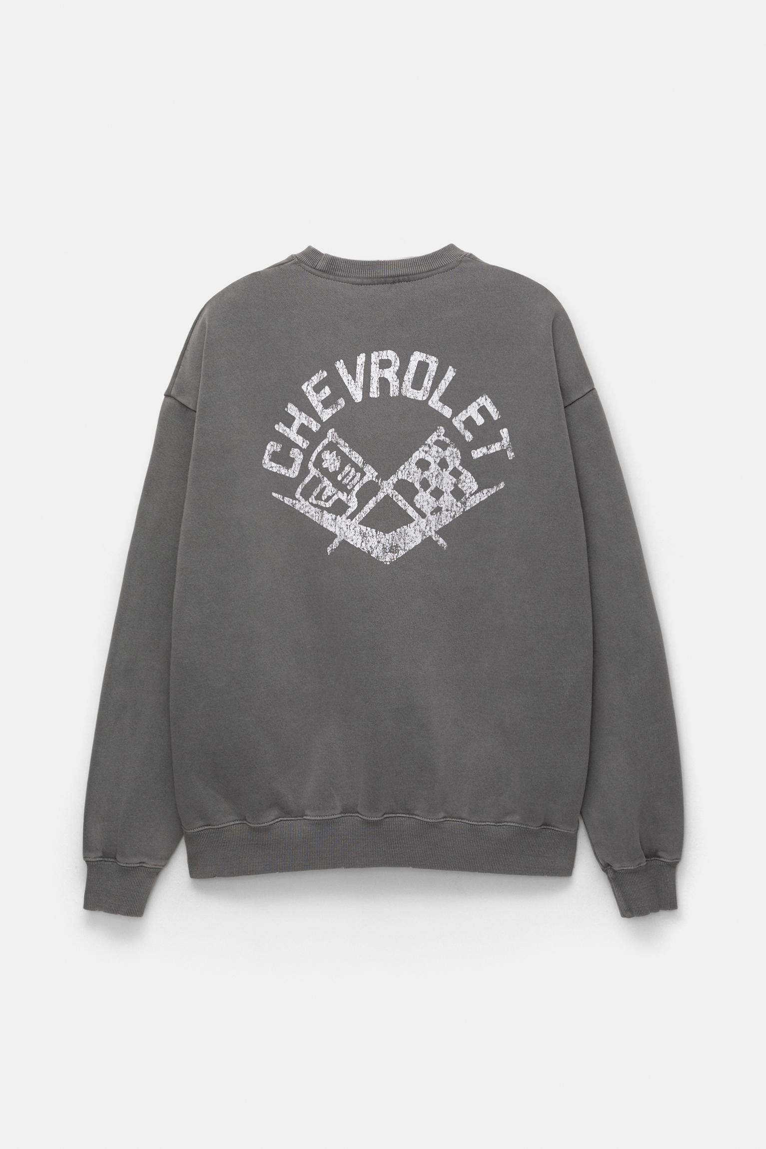 Grey Chevrolet sweatshirt Product Image