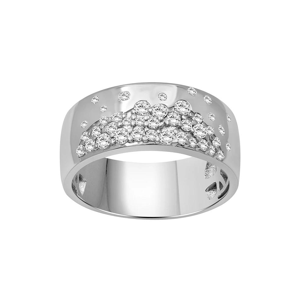 Jewelexcess Sterling Silver 1/2 Carat T.W. Diamond Fashion Ring, Women's, Size: 6 Product Image