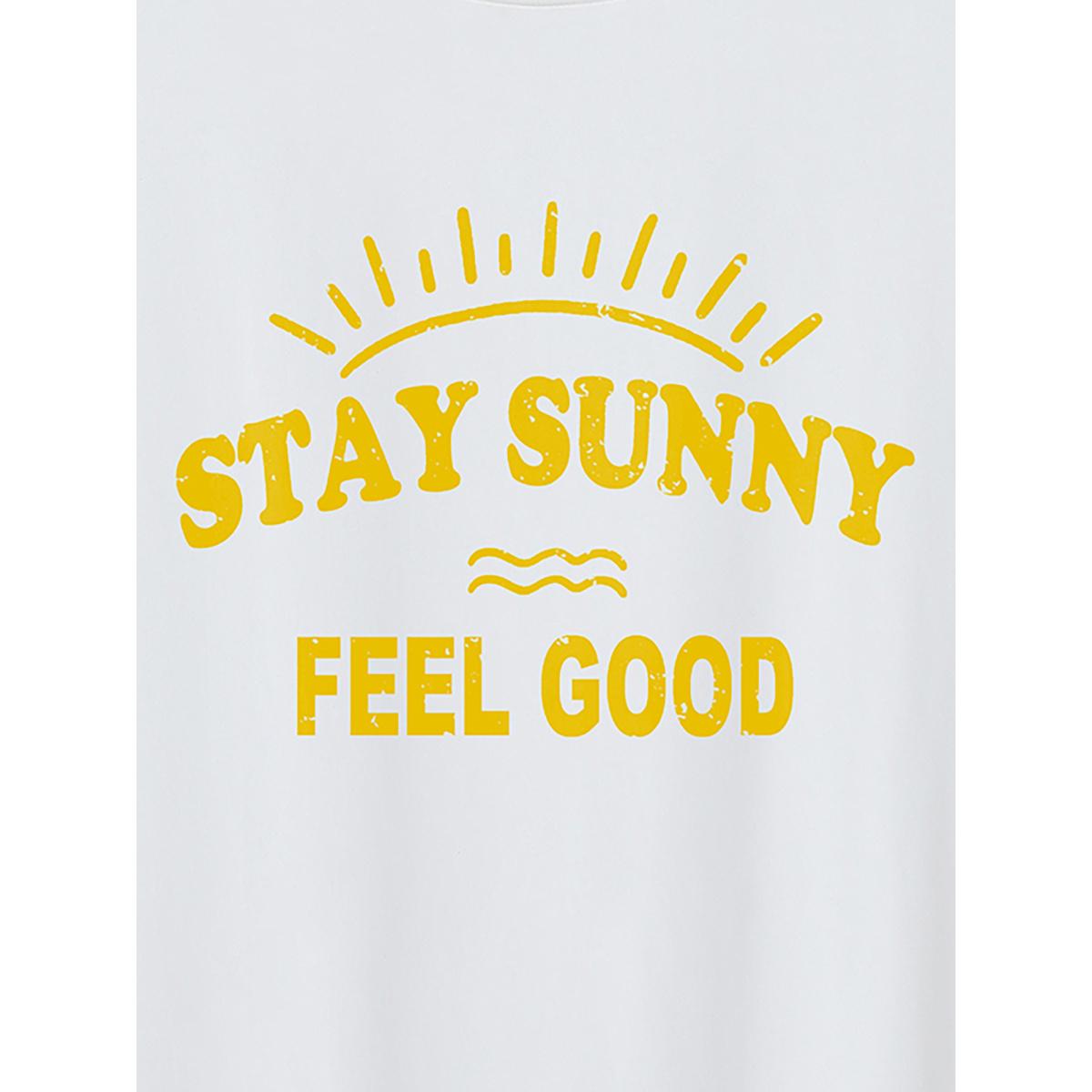 Plus Size Mountain View Print Round Neck T-Shirt Originalwhite Women Non Art&design Round Neck Everyday-Casual T-shirts BloomChic 30/6X Product Image