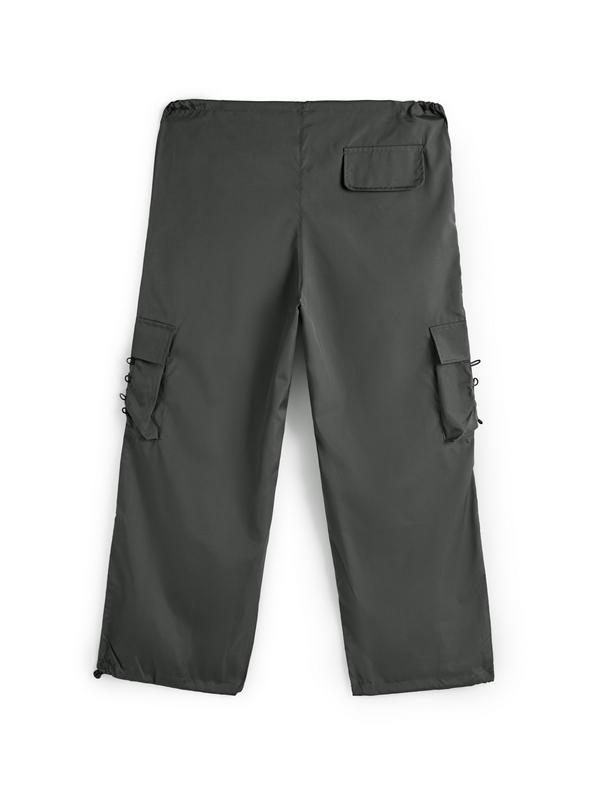 Men's Vintage Drawstring Lace Up Parachute Cargo Pants Product Image