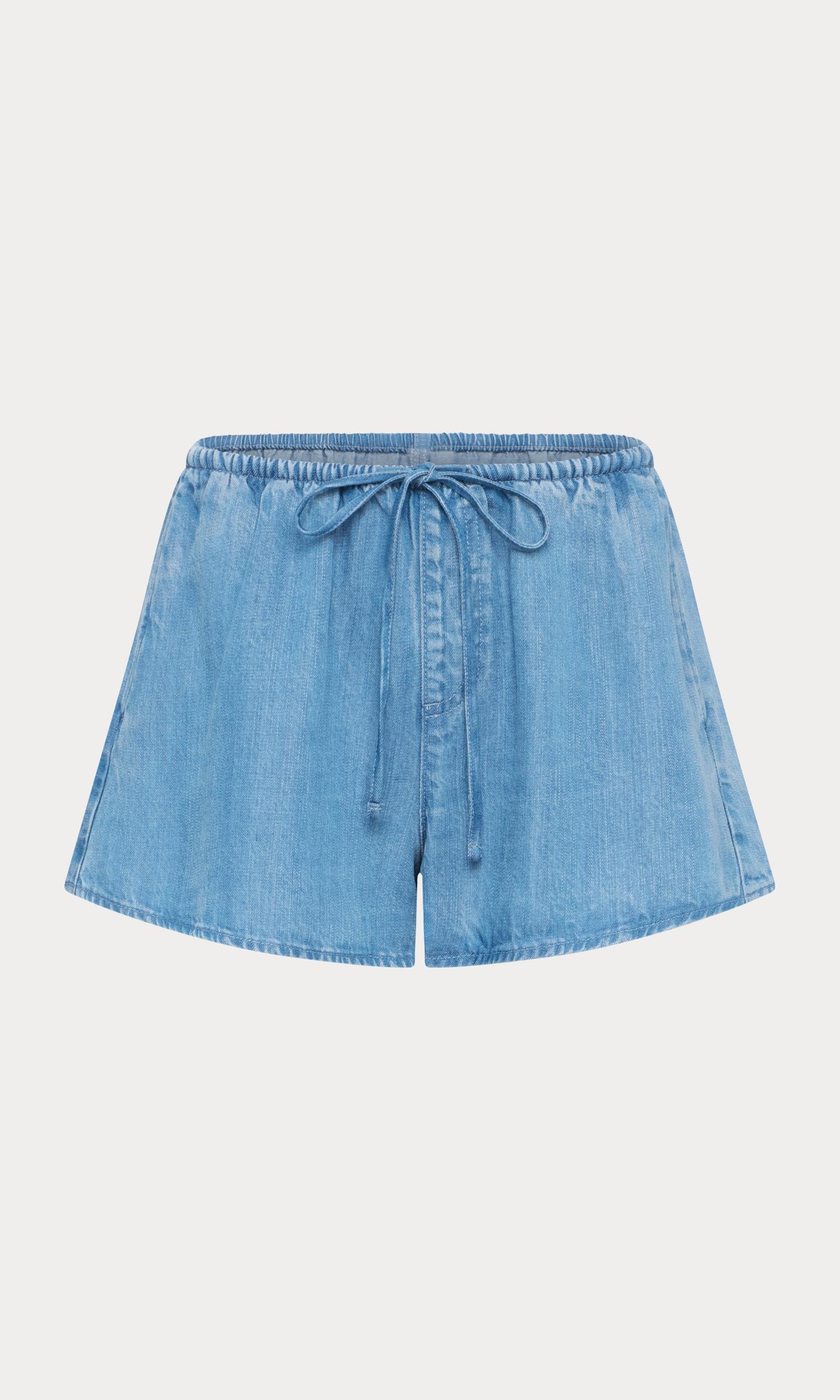 THE DENIM PULL ON SHORT | INDIGO1273 Product Image