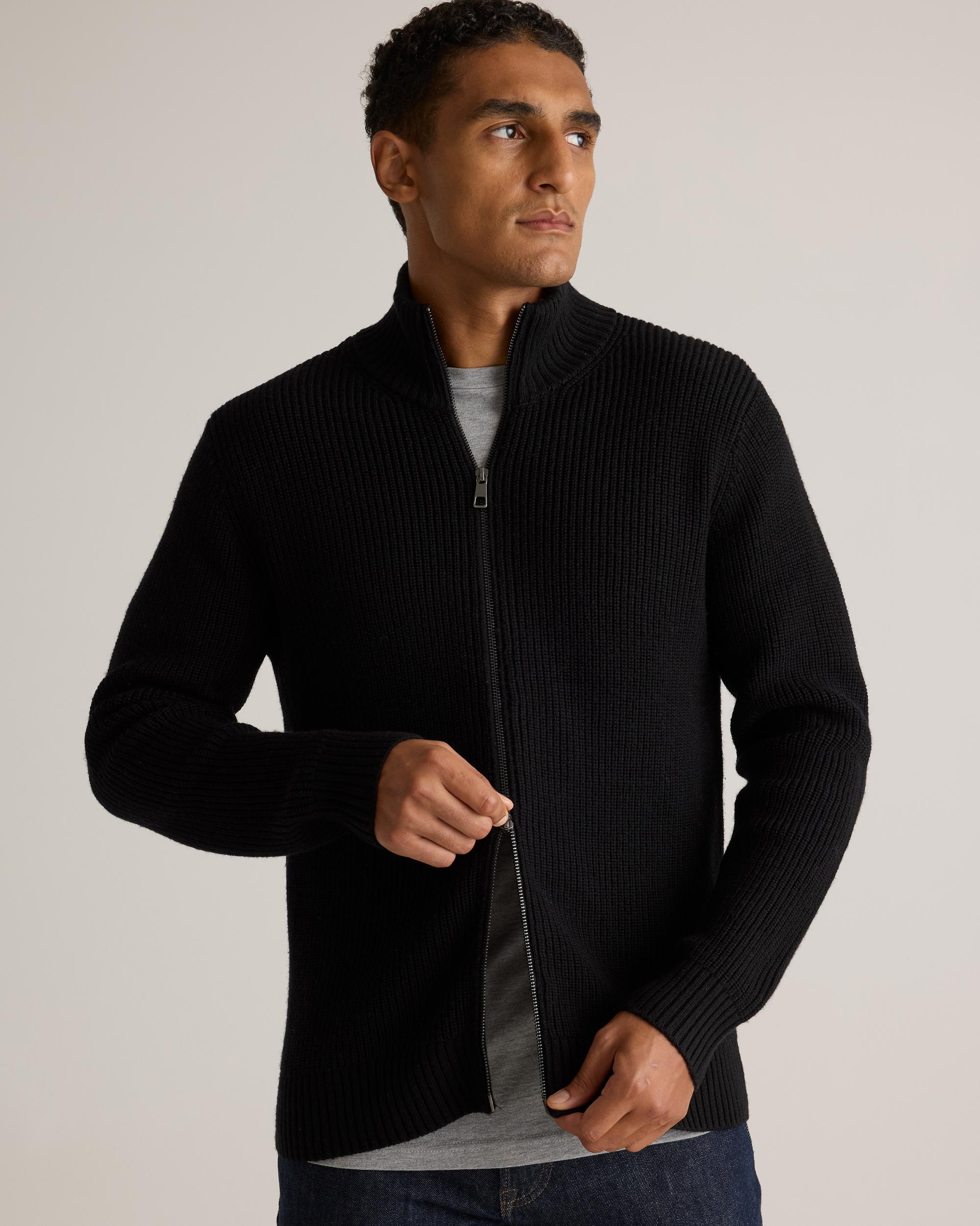 Quince | Men's Australian Merino Wool Full Zip Sweater Product Image