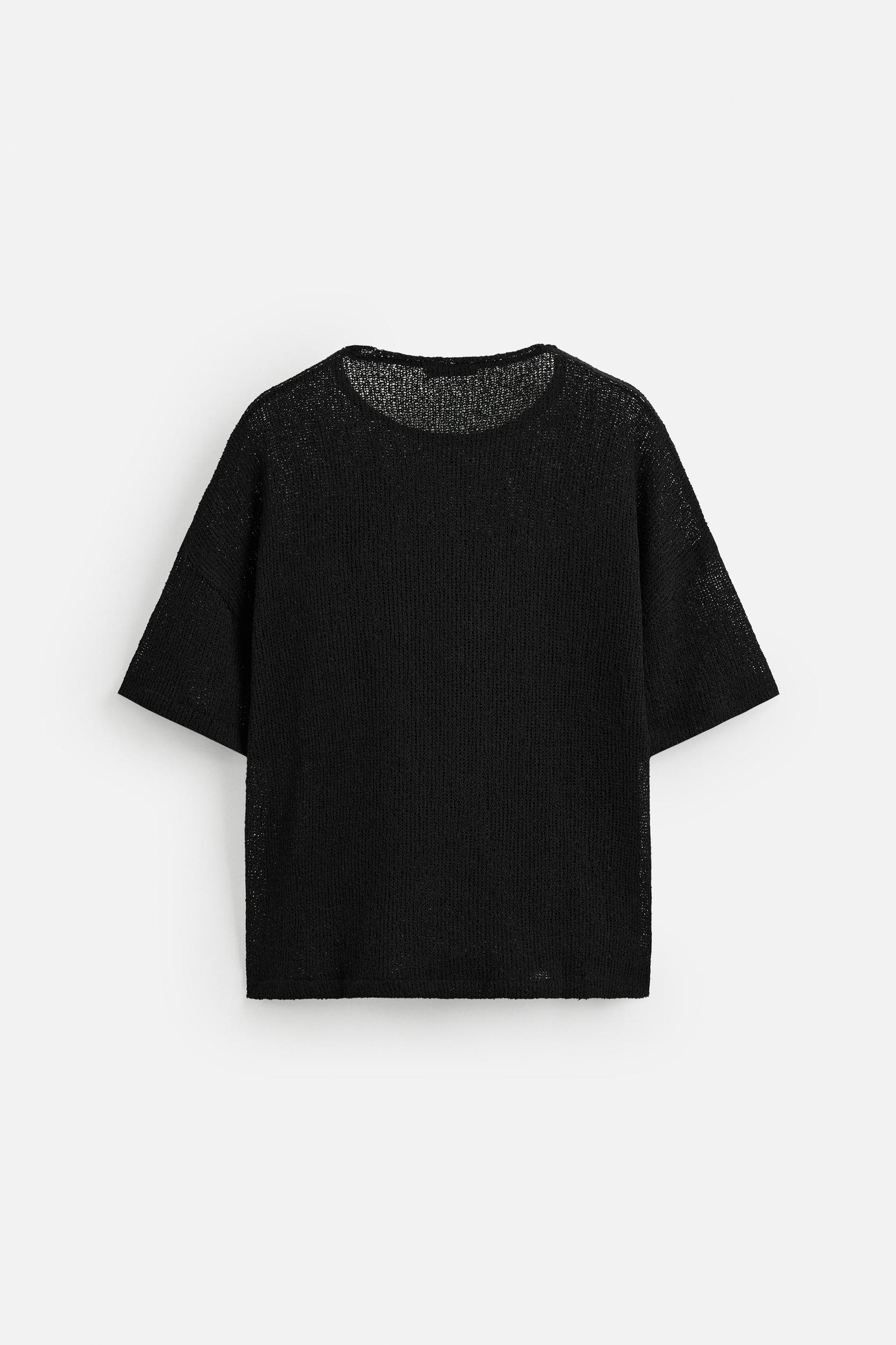 KNIT LACE T-SHIRT Product Image