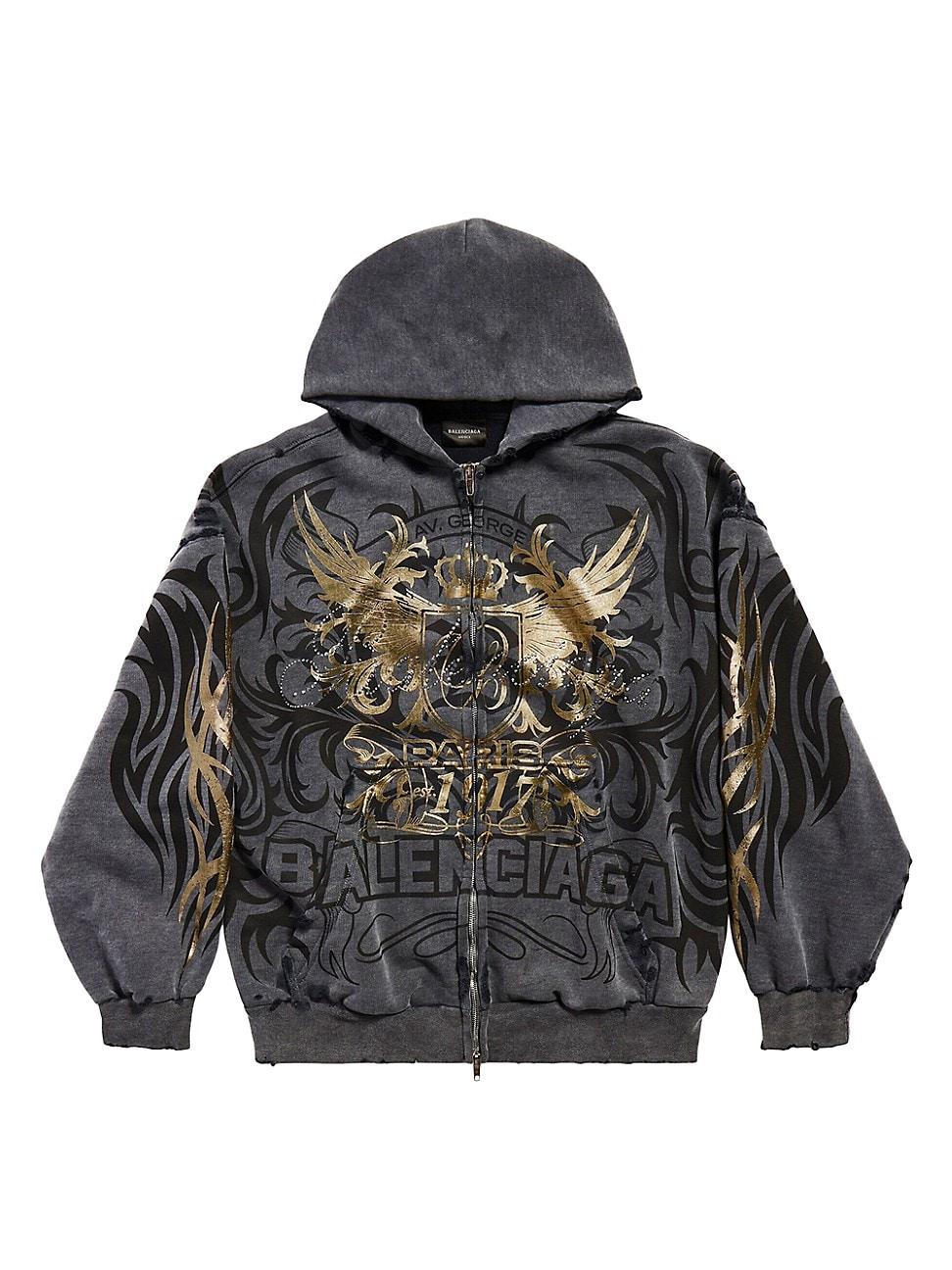Mens Tacky Gold Zip-Up Hoodie Regular Fit Product Image
