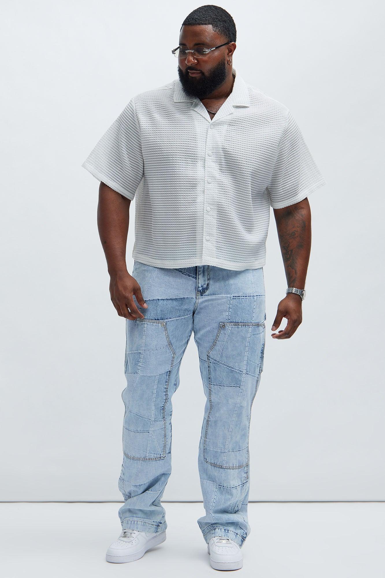 Verdugo Carpenter Flare Jeans - Light Blue Wash Product Image