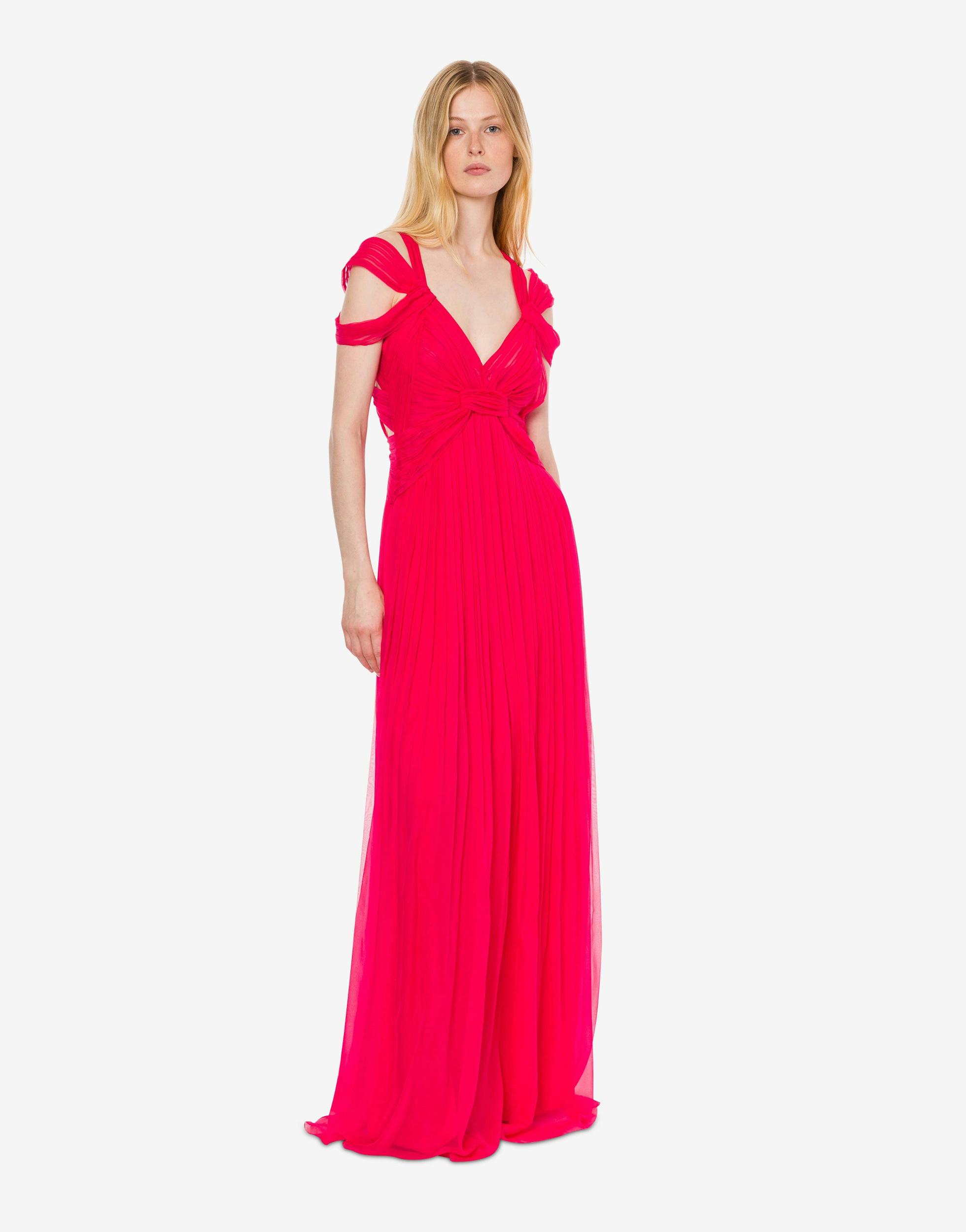 Long dress in organic chiffon Product Image