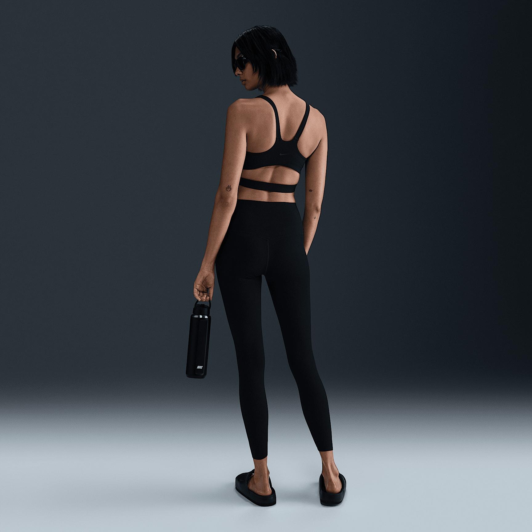 Nike Womens Zenvy Rib High-Waisted 7/8 Leggings | HF1443-010 Product Image