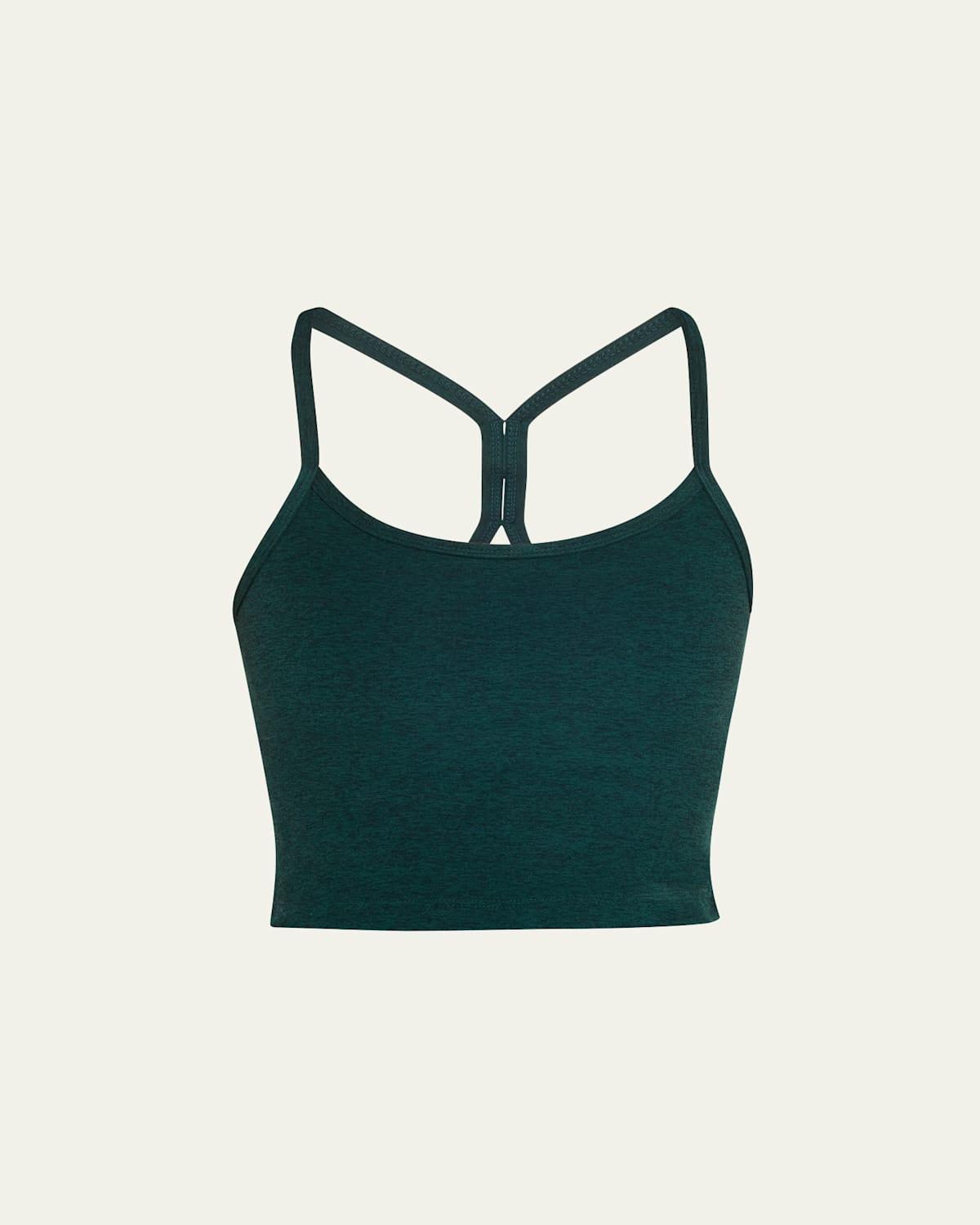 Womens Spacedye Racerback Crop Tank Product Image