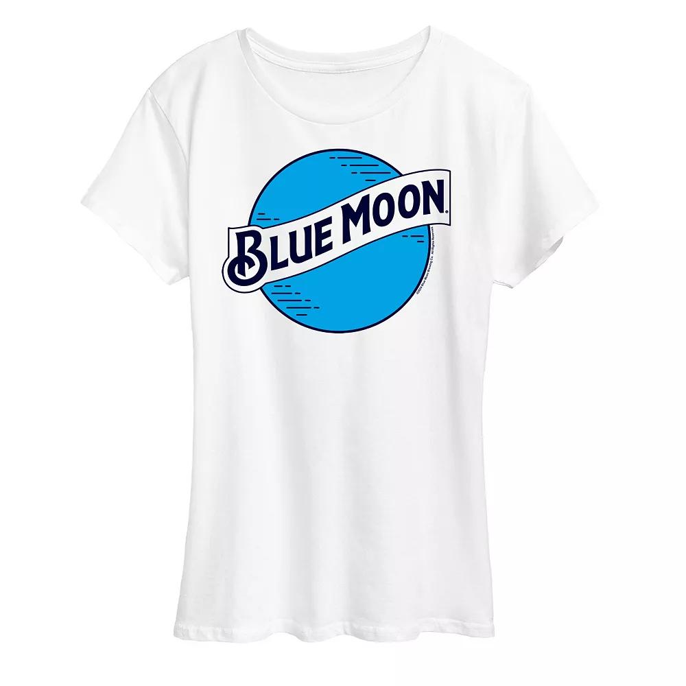 Women's Blue Moon Round Logo Graphic Tee,  Product Image