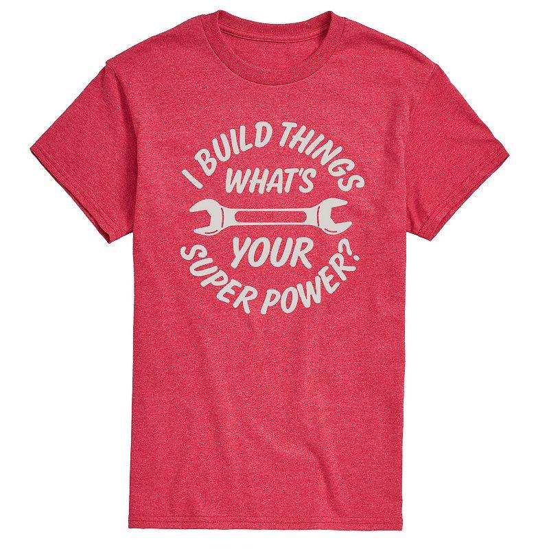 Men's I Build Things Superpower Tee,  Product Image