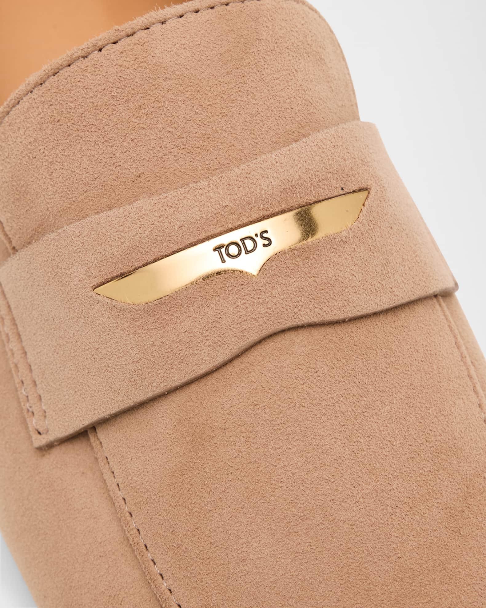 Suede Bar Detail Loafers Product Image