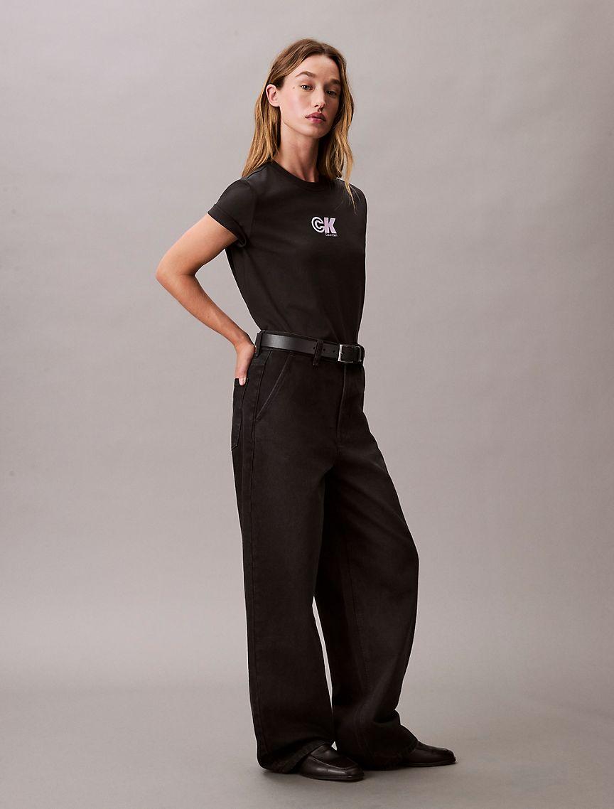 Monogram Logo Graphic Slim T-Shirt Product Image