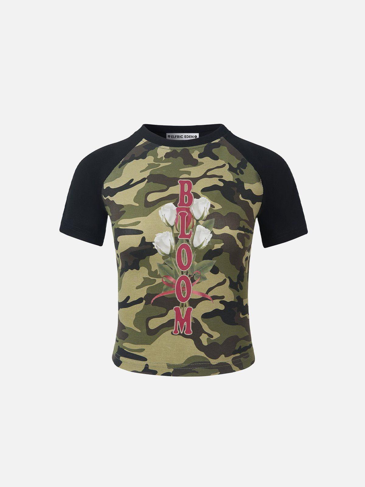 Aelfric Eden Camouflage Flower Print Tee Product Image