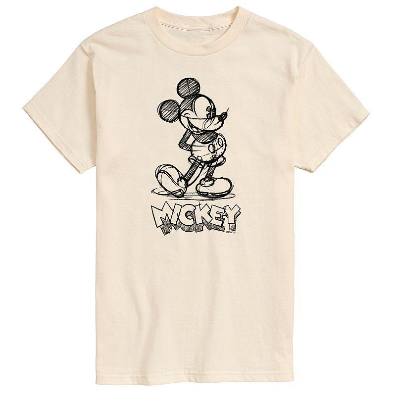 Disney's Mickey Mouse Big & Tall Sketch Graphic Tee, Men's,  Product Image