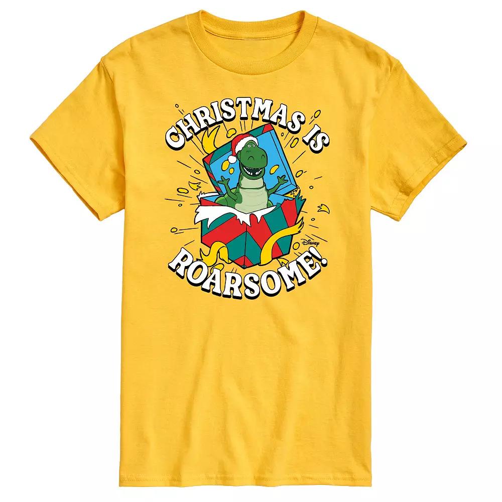 Disney / Pixar's Toy Story 4 Rex Men's Christmas Is Roarsome Graphic Tee,  Product Image
