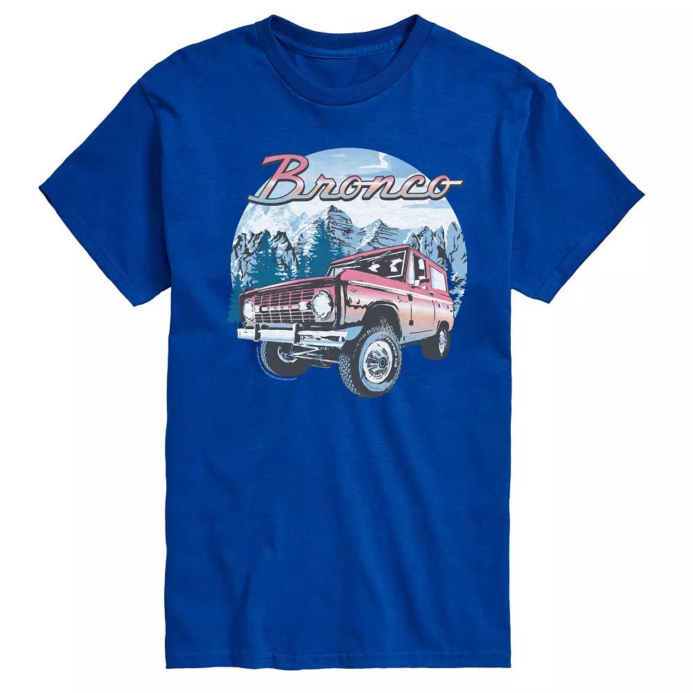 Big & Tall Ford Bronco Snowy Mountains Graphic Tee, Men's,  Product Image