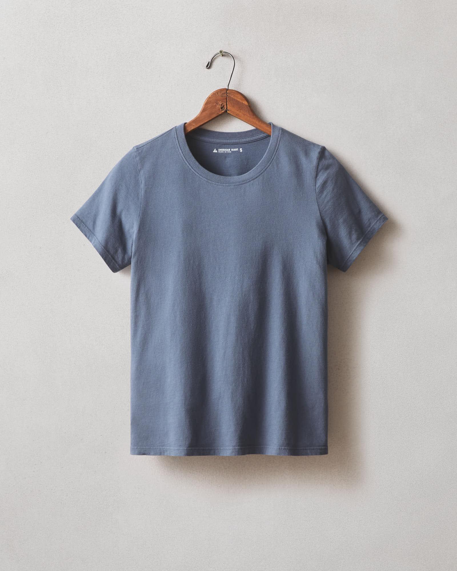 Women's Classic Cotton Crew Tee - Blue Jean Product Image