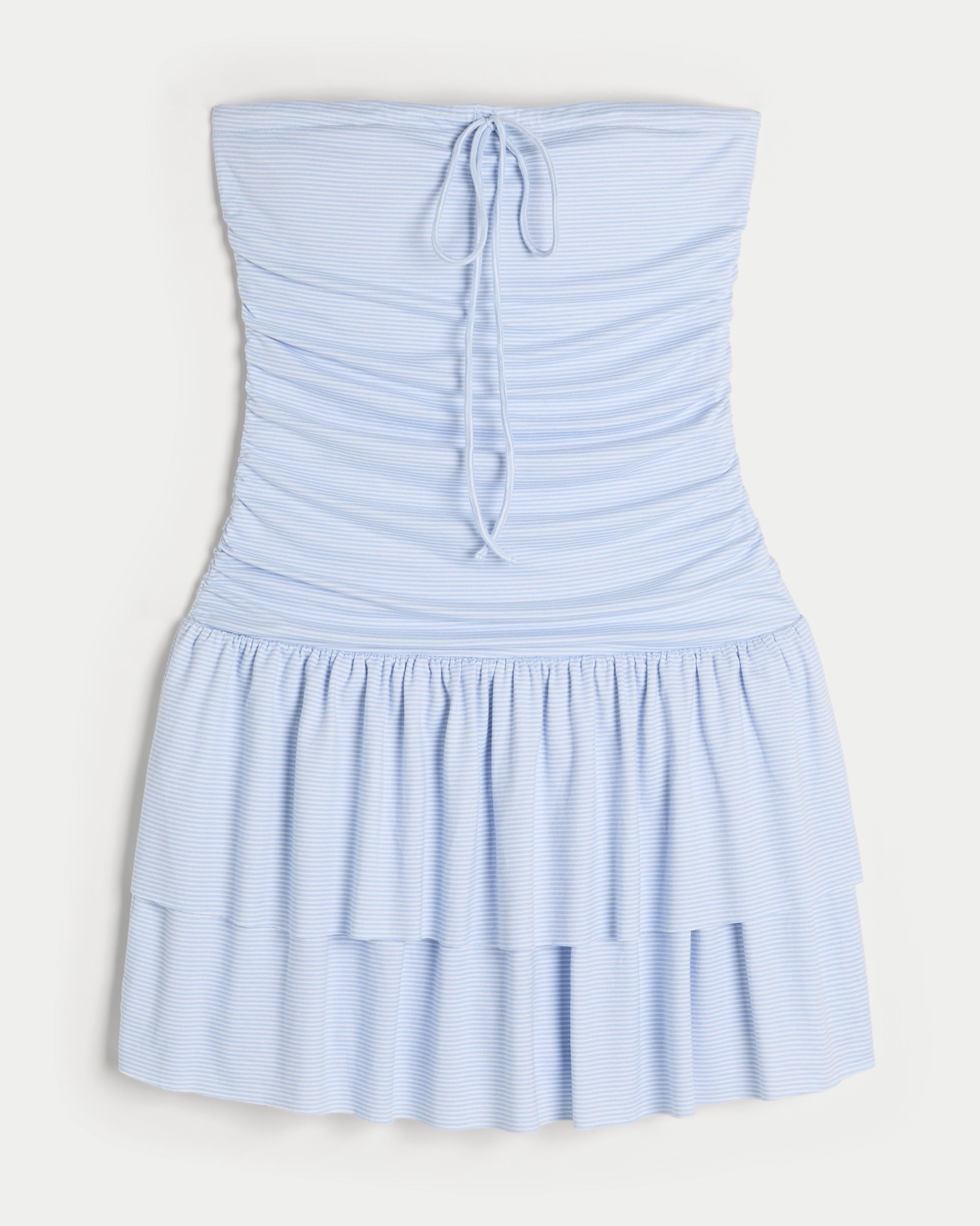 Strapless Knit Skort Dress Product Image