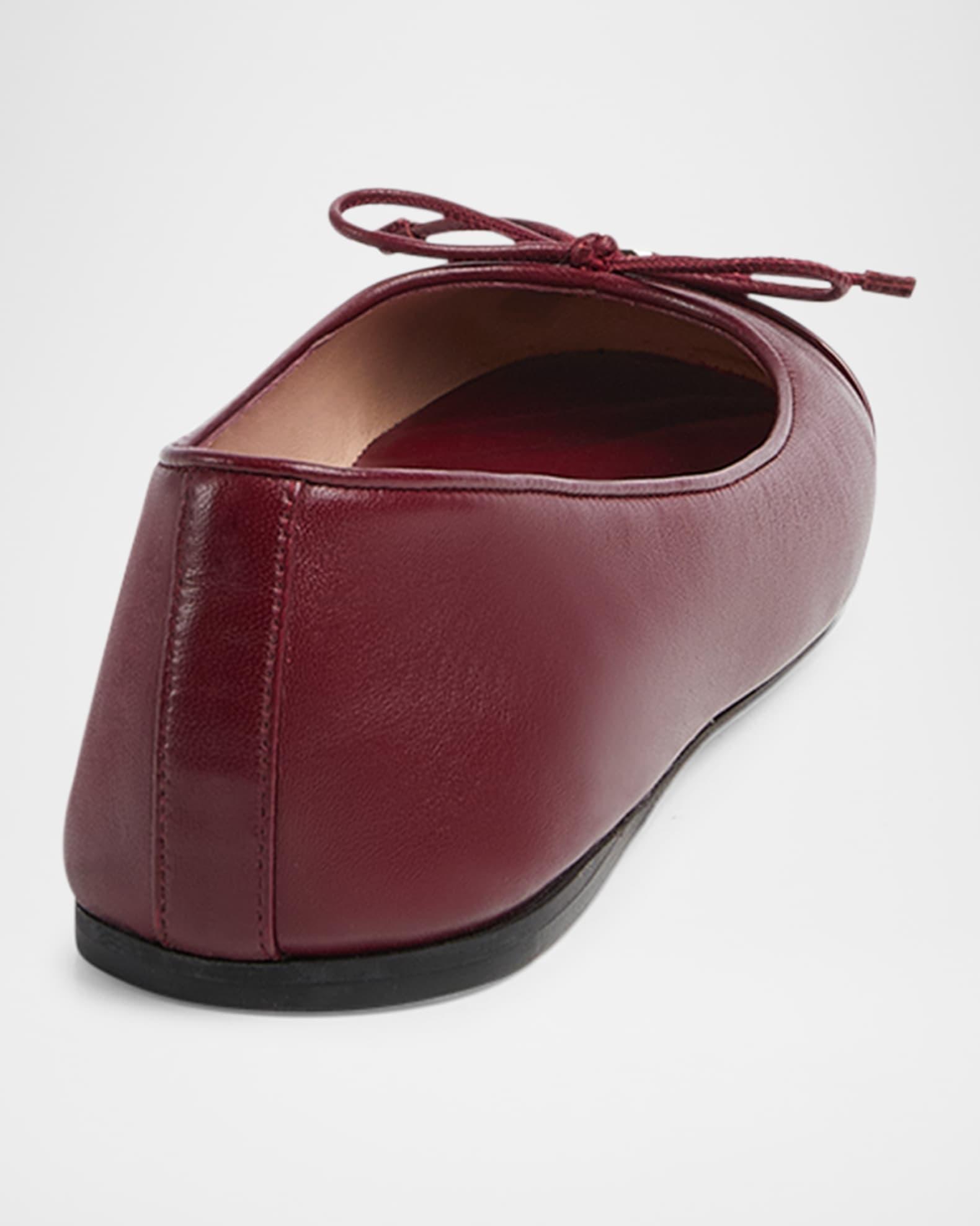 New Marmont GG Nappa Leather Ballerina Flats Product Image