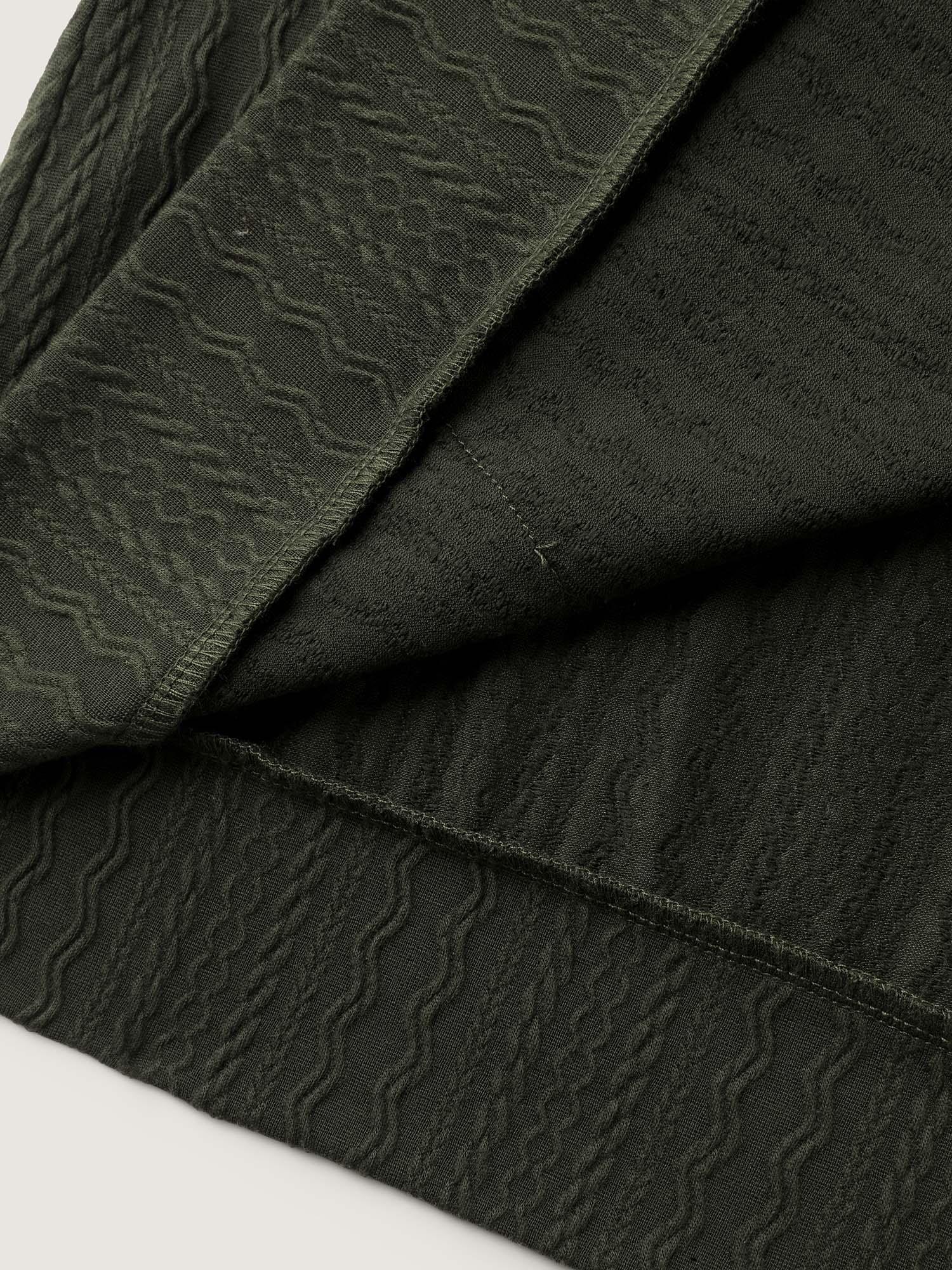 Textured Solid Pocket Zipper Hoodie Female Product Image