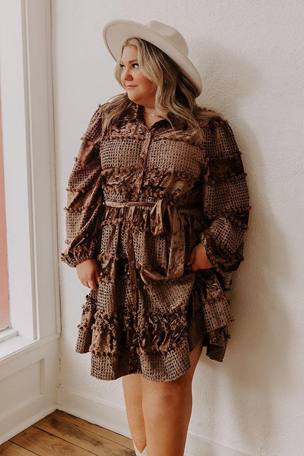 Twilight Magic Velvet Mini Dress Curves Product Image