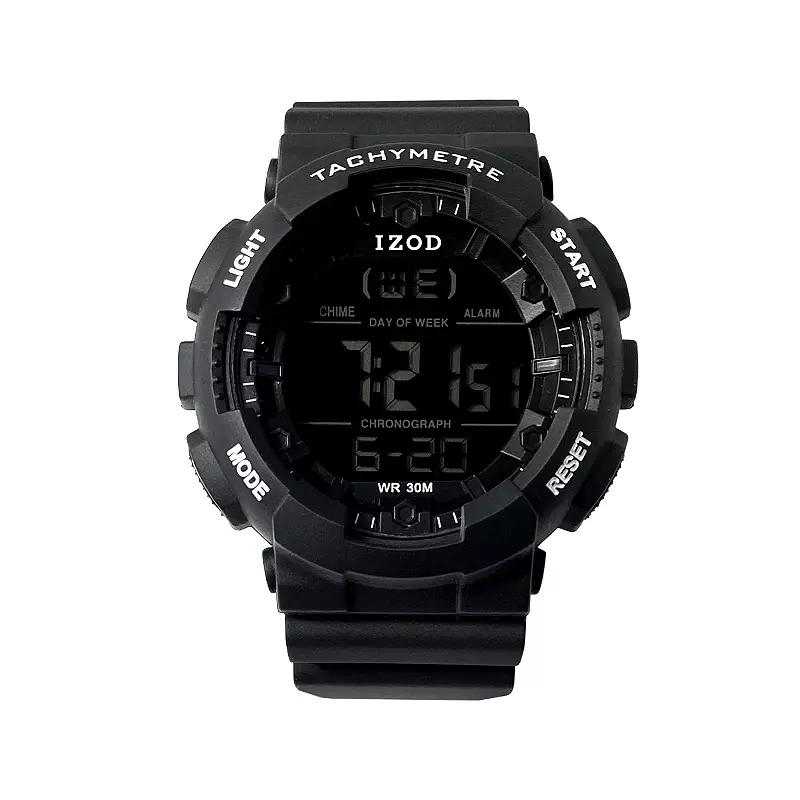 IZOD Mens Black Digital Watch- IZO7005KL Product Image