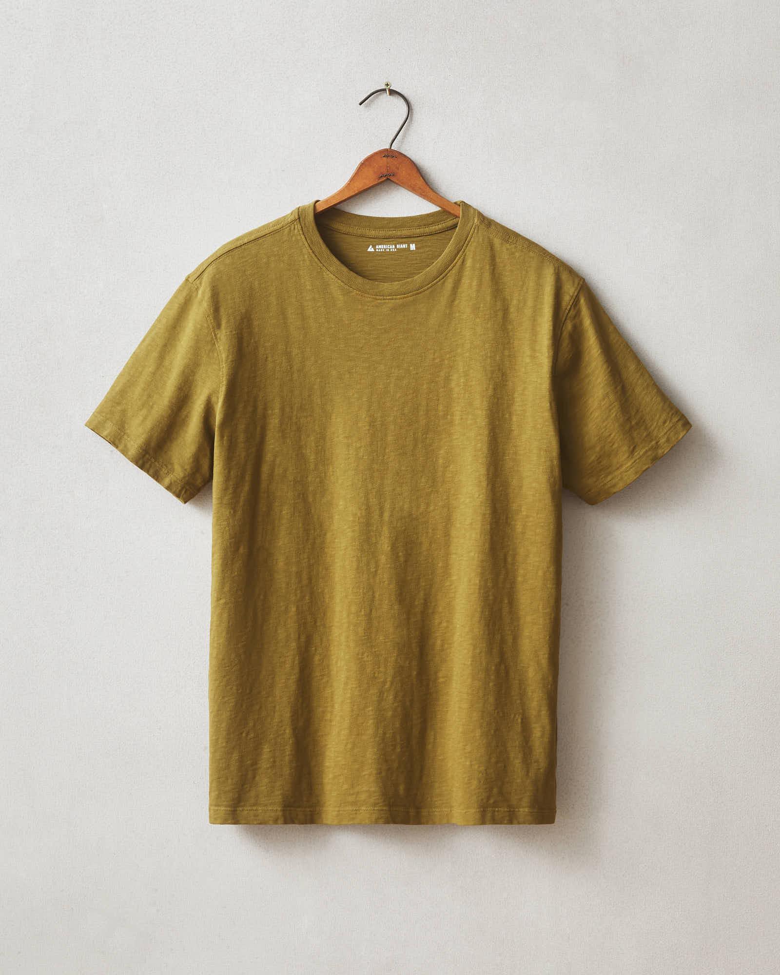Men's Premium Slub Crew Tee - Fir Green Male Product Image