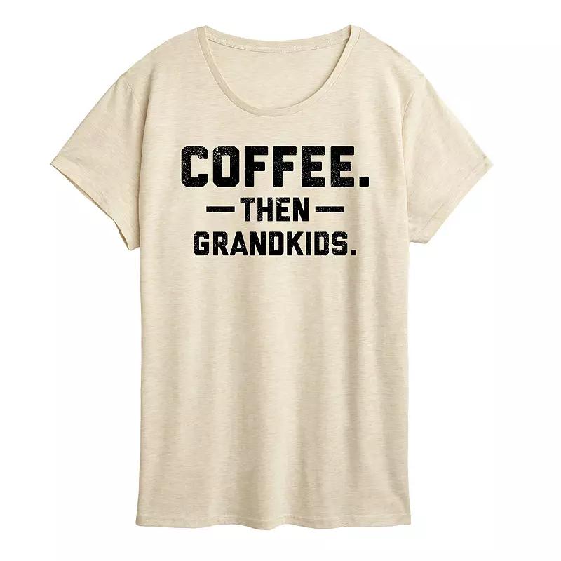 Women's Coffee Then Grandkids Graphic Tee,  Product Image
