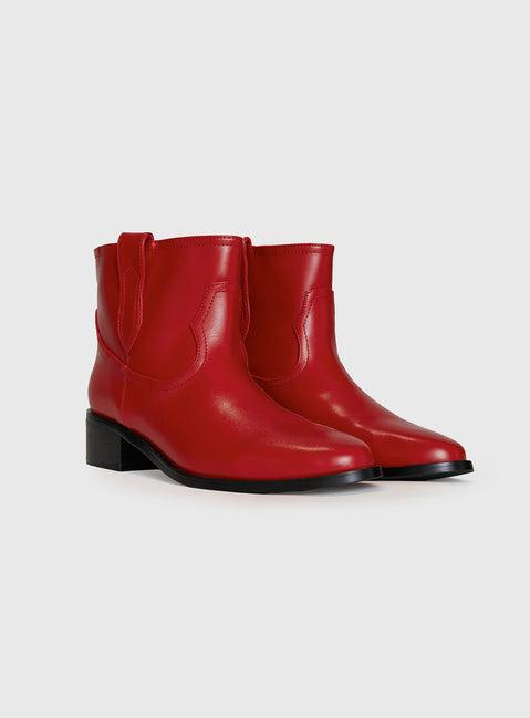 Lunas Boots Red Product Image