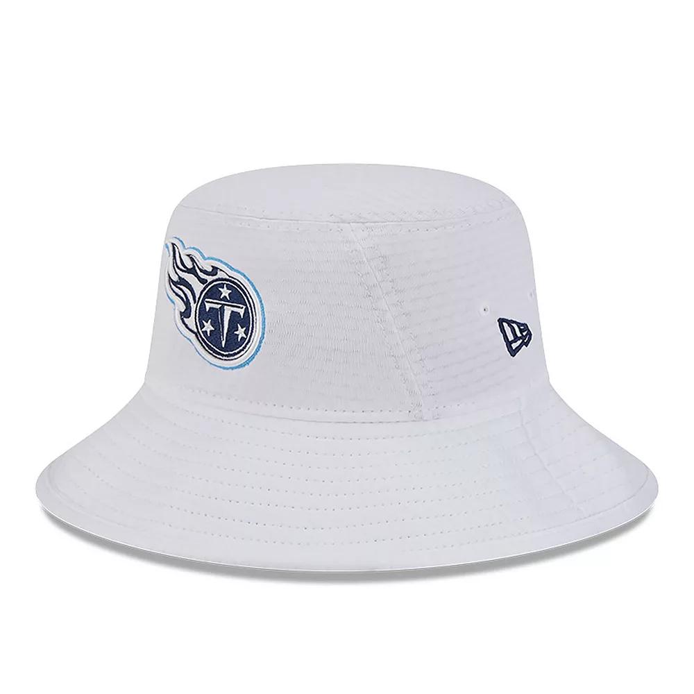 Men's New Era White Tennessee Titans 2024 NFL Training Camp Stretch Bucket Hat Product Image