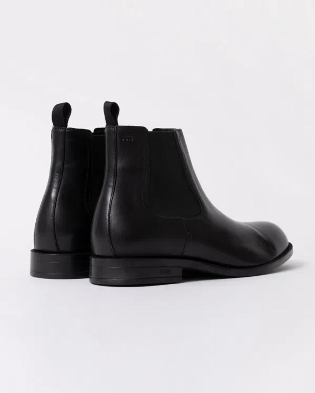 HUGO BOSS Tayil Mens Leather Chelsea Boots In Black Product Image