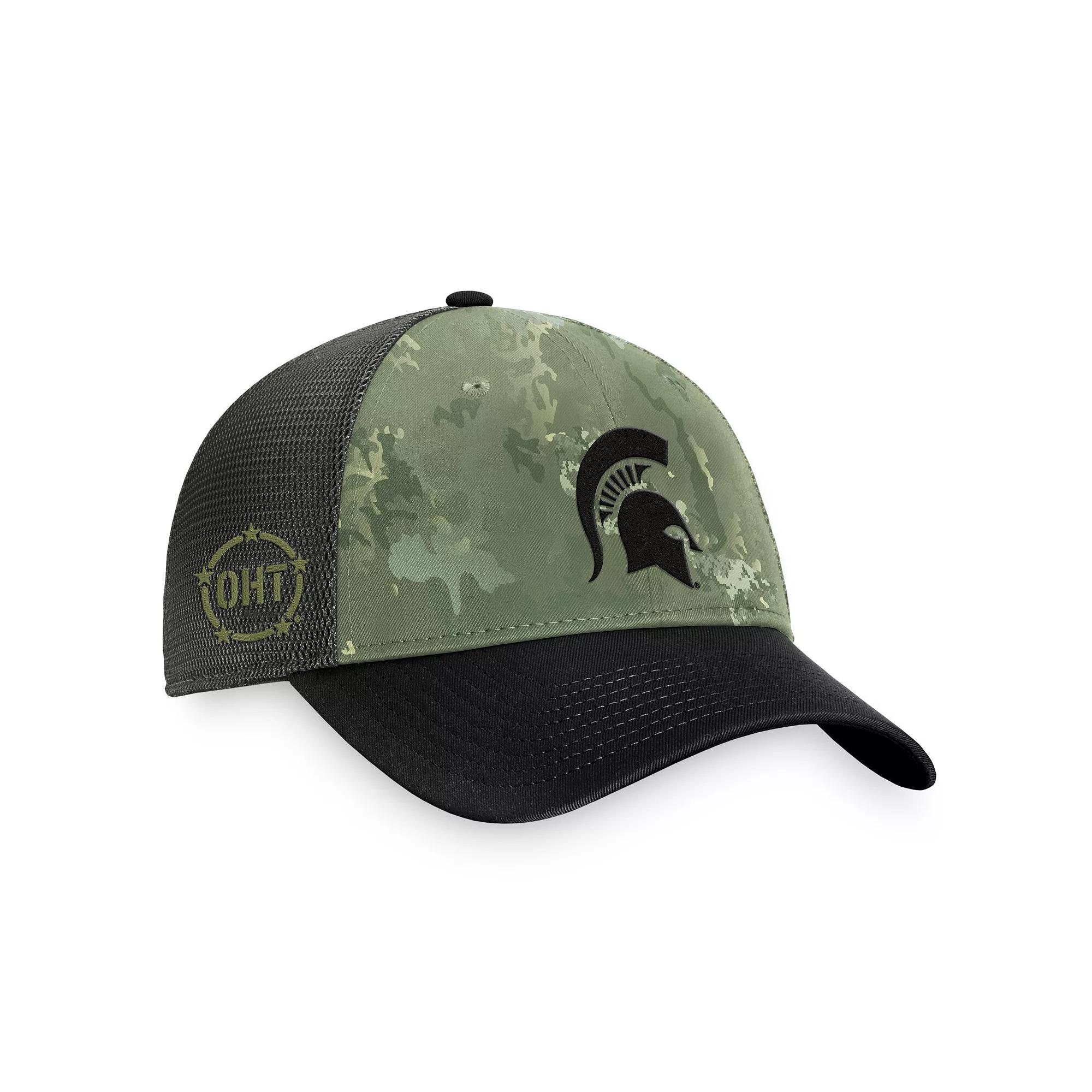 Men's Top of the World Hunter Green/Gray USC Trojans OHT Military Appreciation Unit Trucker Adjustable Hat, Team Product Image