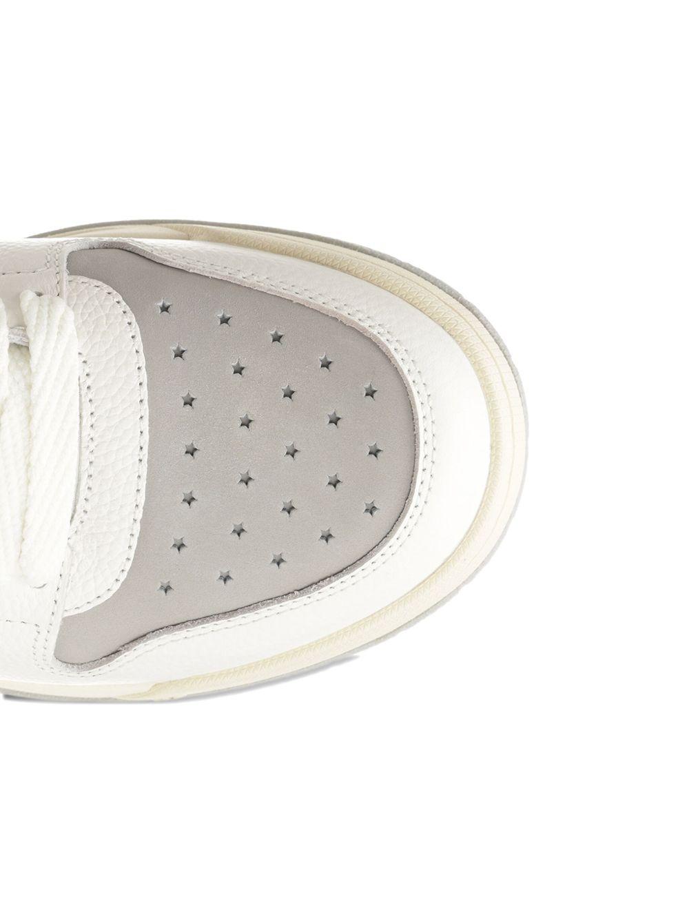 logo-detail leather lace-up low-top sneakers Product Image