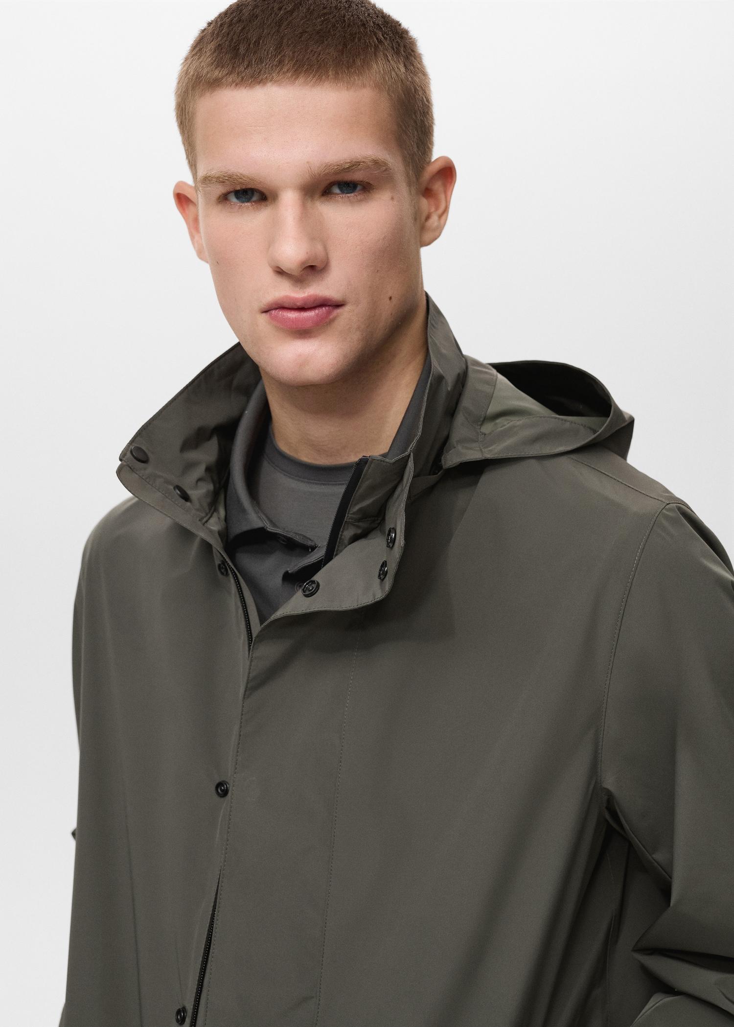COOLMAX® technology waterproof parka - Men | MANGO USA Product Image