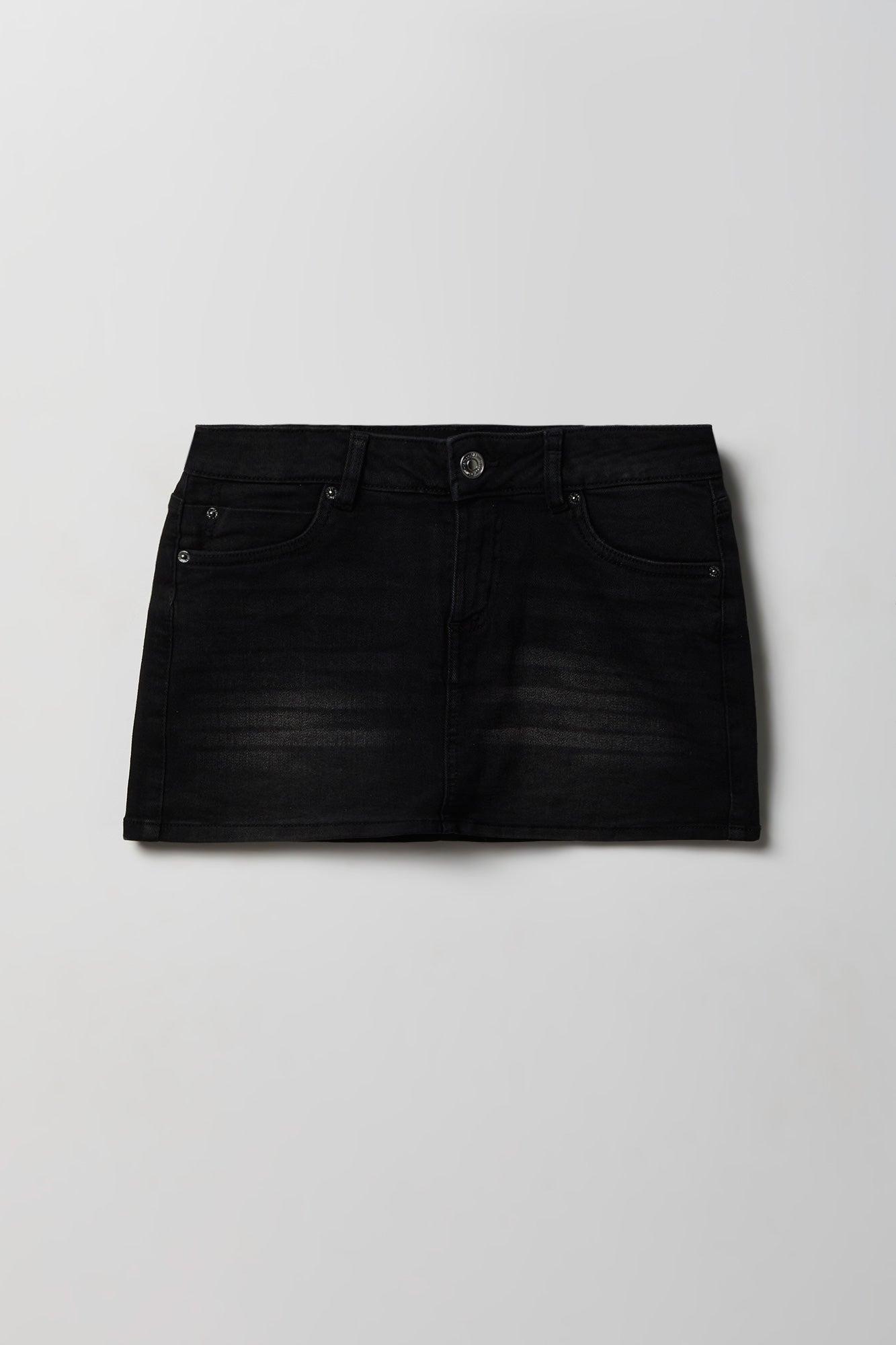 Denim Micro Mini Skirt Female Product Image