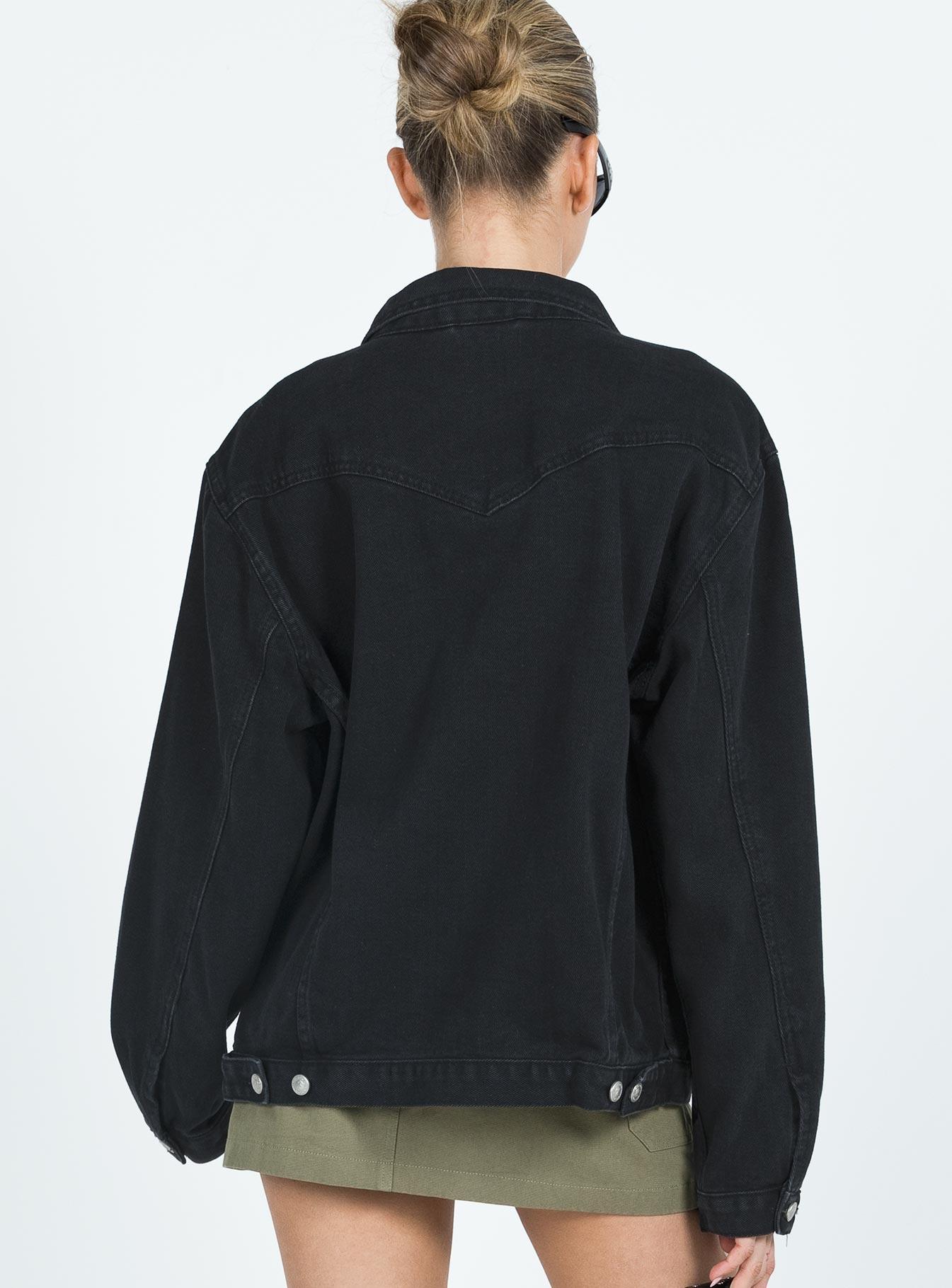 Phoenix Denim Jacket Black Product Image