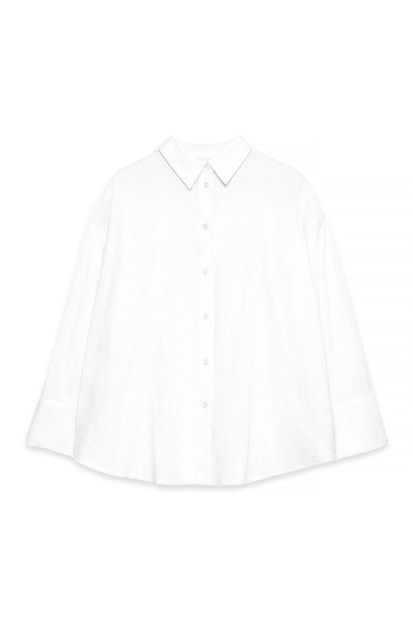 Oversized Linen Blend Shirt Product Image