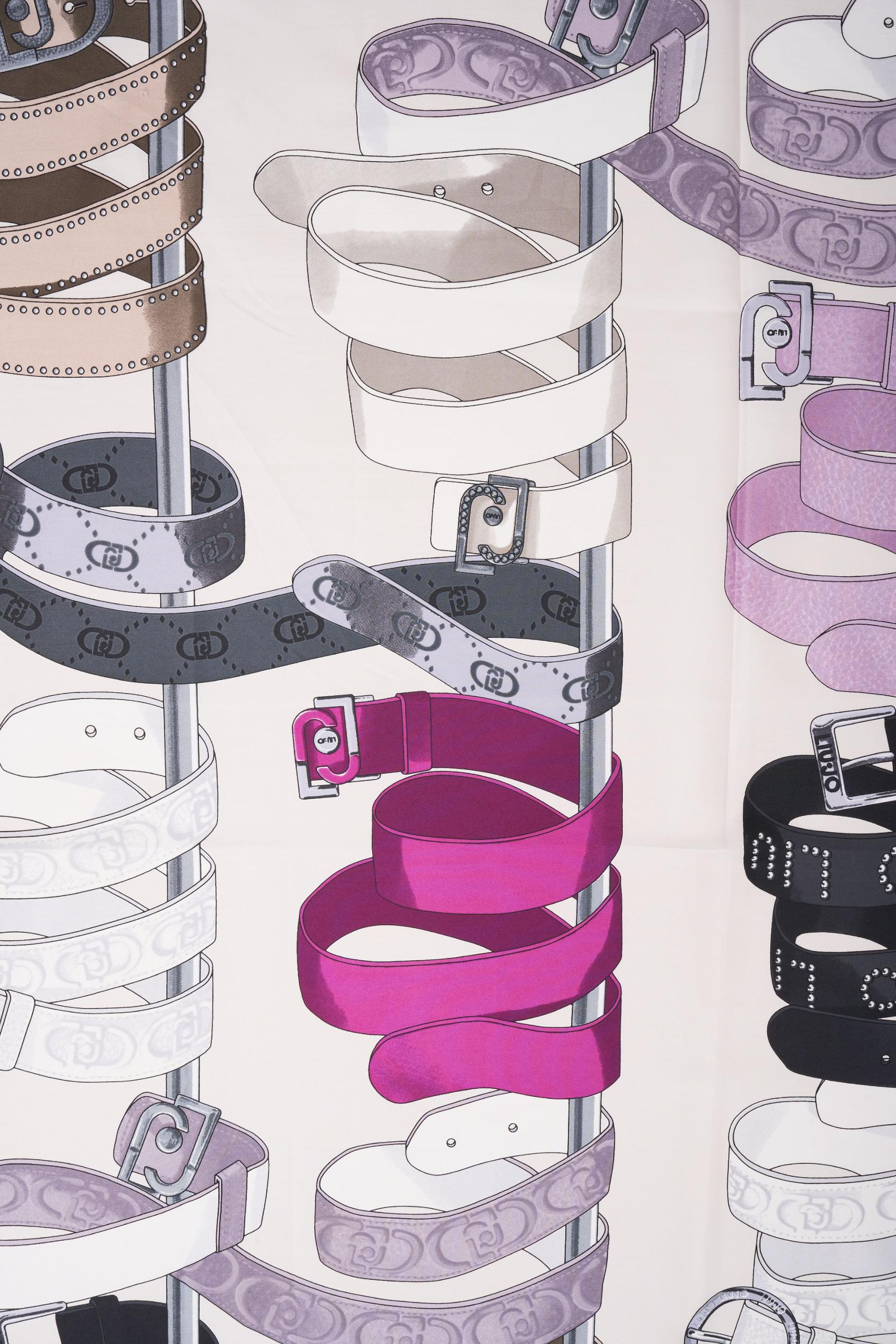 Scarf with belt print Product Image