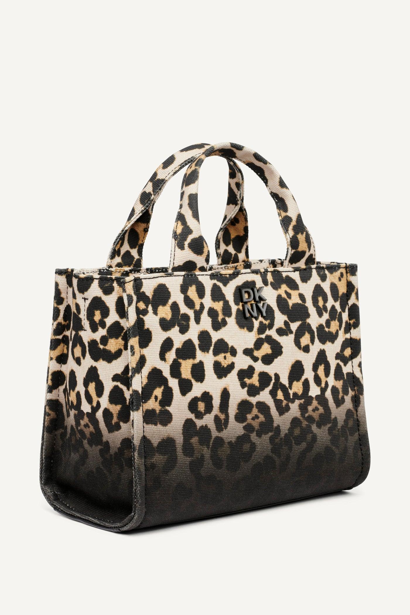 HADLEE LEOPARD PRINT SMALL LOGO TOTE Product Image