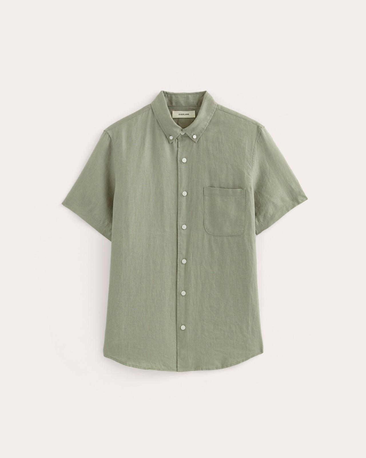 Mens Classic Short-Sleeve Shirt in Linen by Everlane Product Image