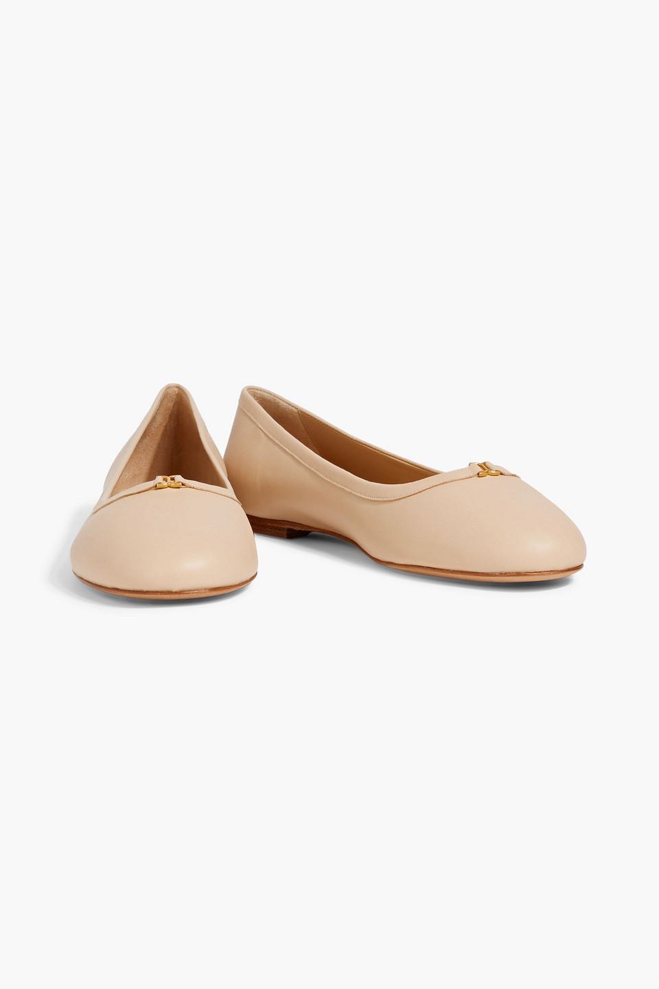 CHLOÉ Woman Ballet Flats Sand Size 9 Leather In Beige Product Image
