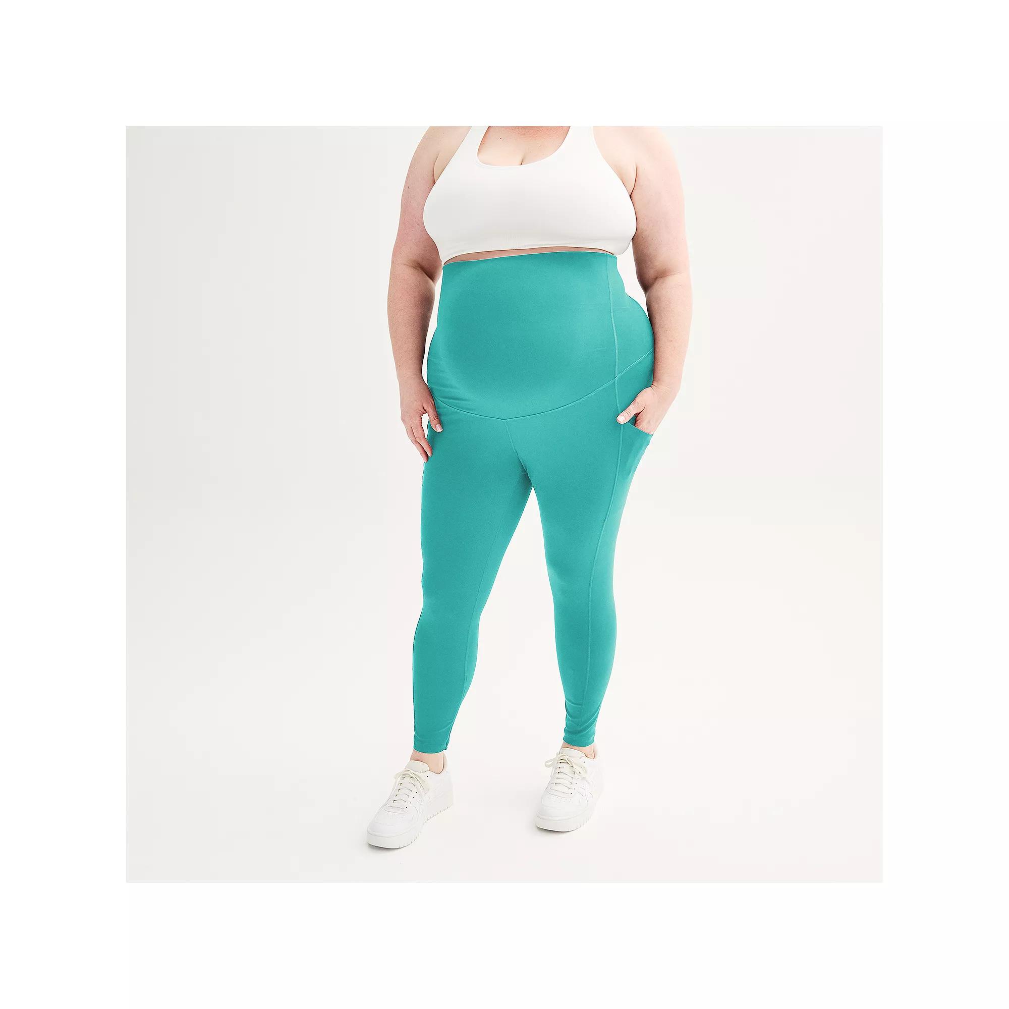 Plus Size Maternity Tek Gear® Ultrastretch 7/8th Leggings, Women's, Size: 2XL, Solomon Product Image