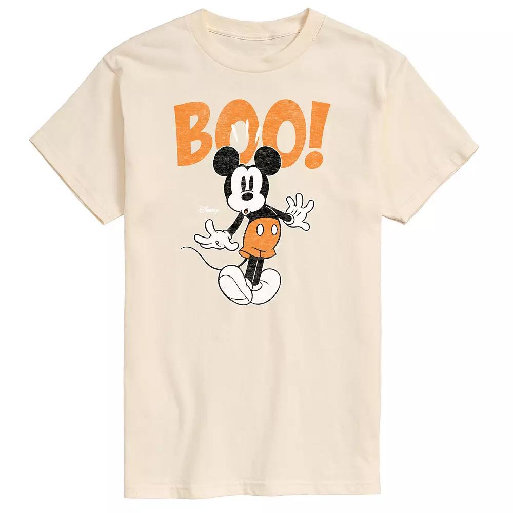 Disney's Mickey Mouse & Friends Big & Tall Mickey Scared Boo Graphic Tee, Men's,  Product Image