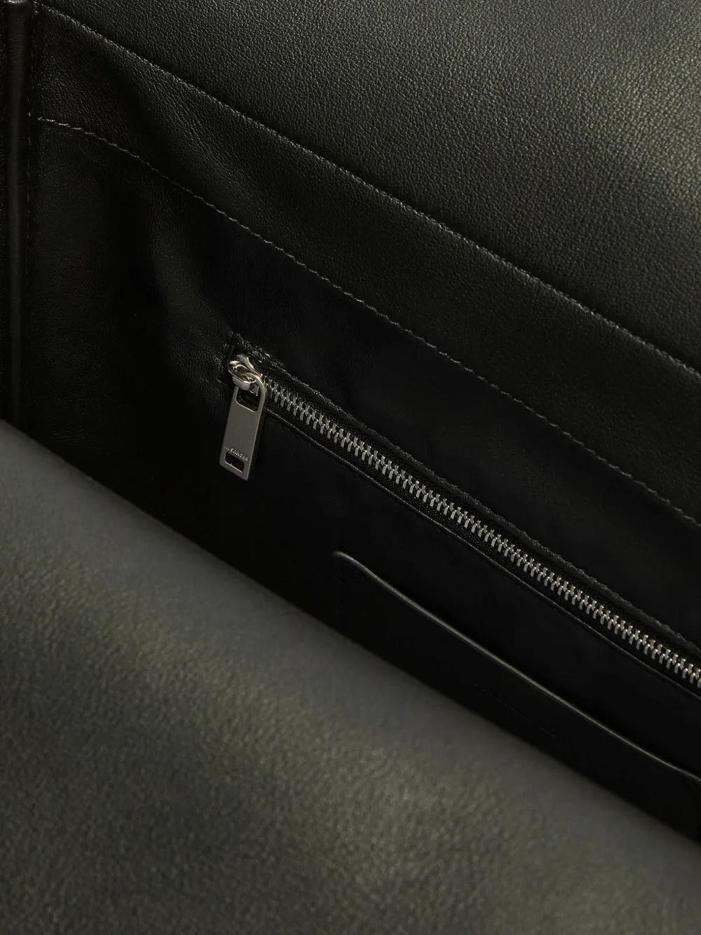 Flap Large leather shoulder bag Product Image