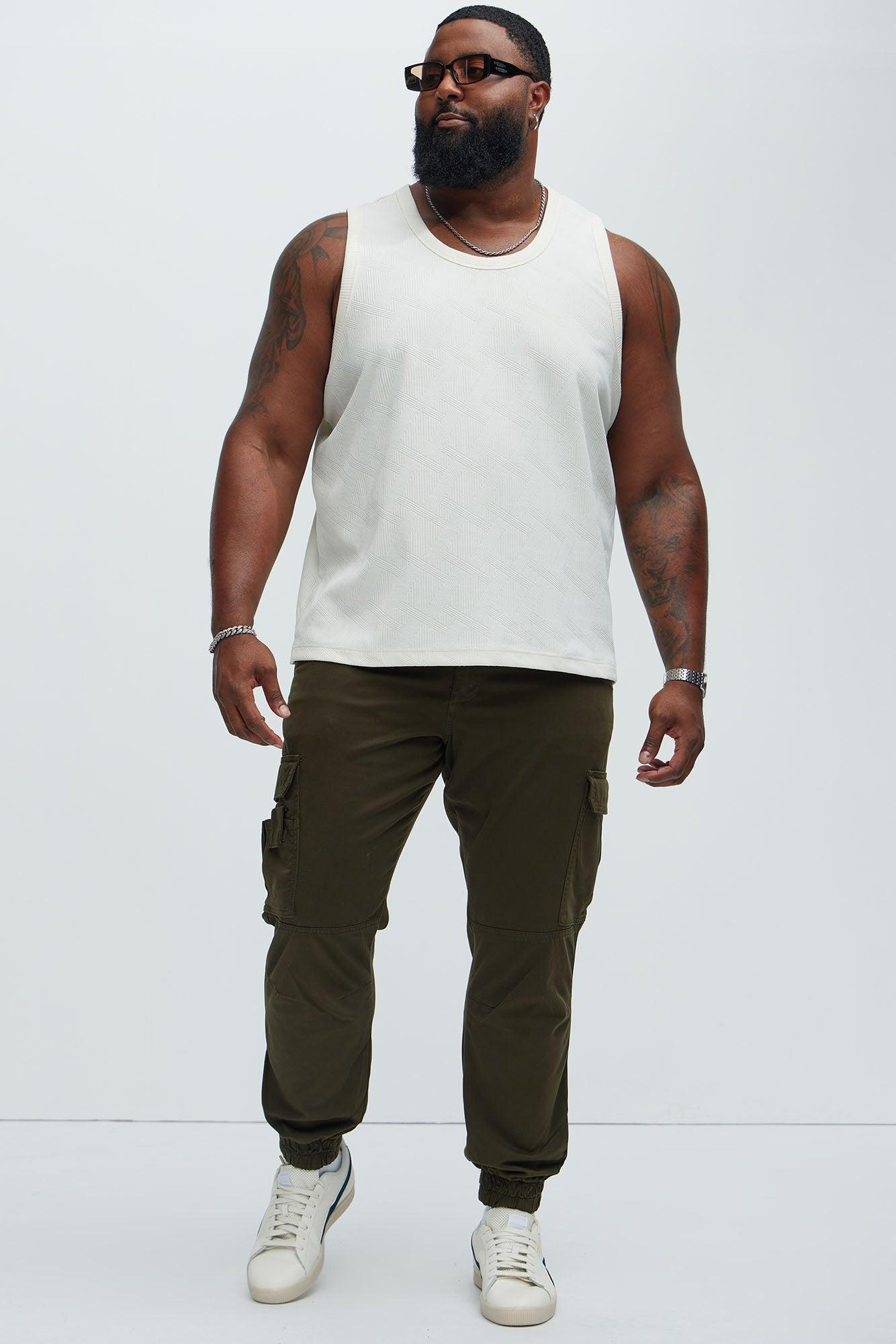 Benji Textured Tank Top - Cream Product Image