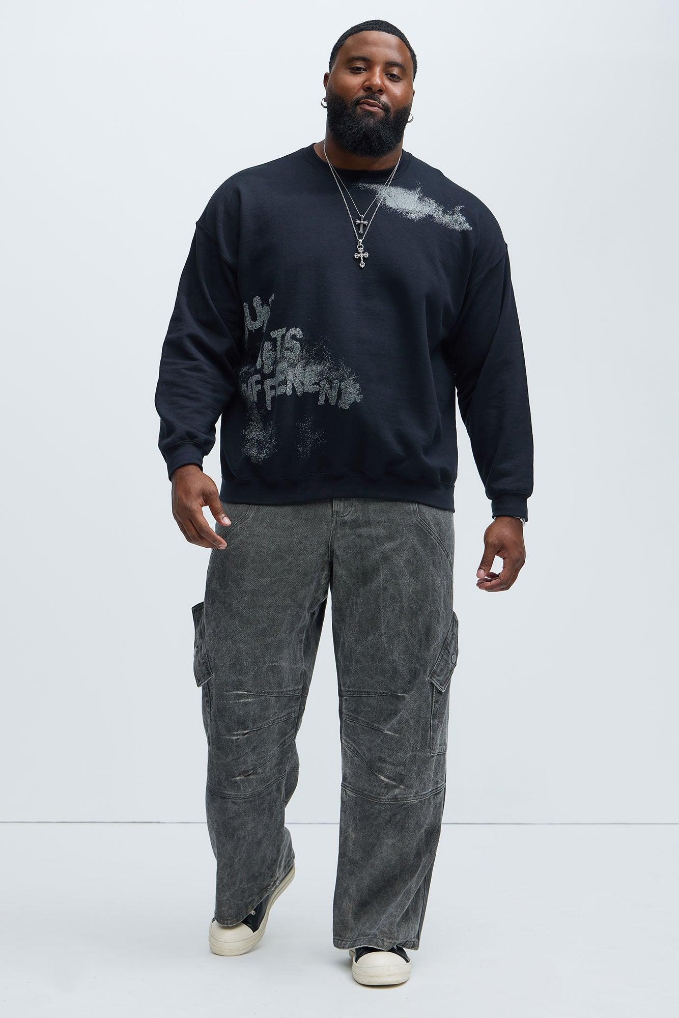 Just Hits Different Sweatshirt - Black Product Image