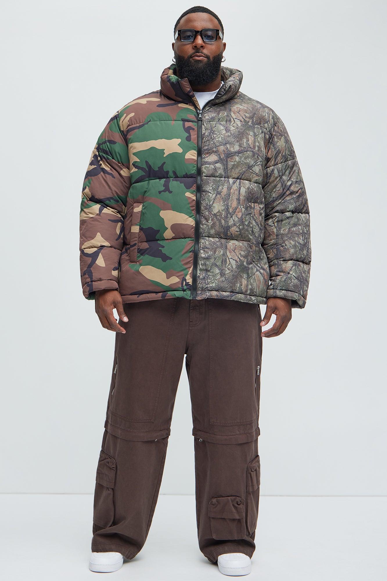 Shuffle Split Puffer Jacket - Camouflage Product Image