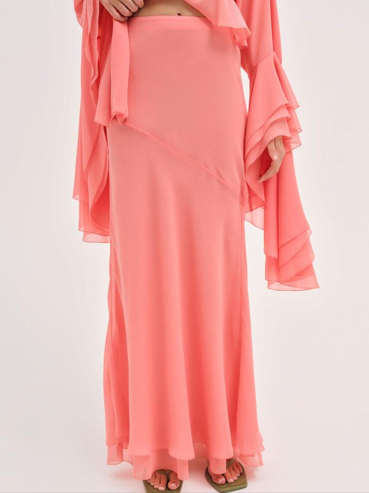 Joana Maxi Skirt — Peach Product Image