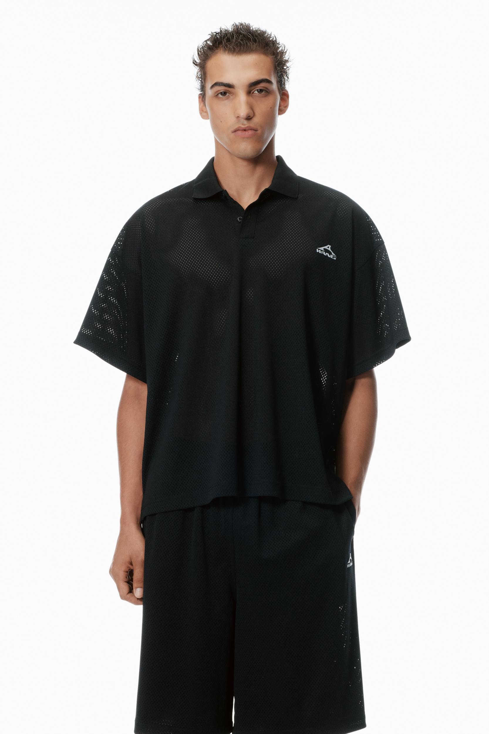 Unisex Athletic Mesh Logo Polo Product Image